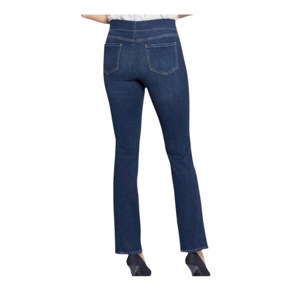 NYDJ Medium Wash Pull-on Slim Bootcut Jeans Lift Tuck Technology Women's 1XT - Picture 4 of 9